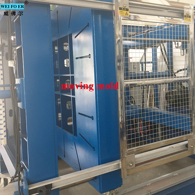 China supplier Weifoer eps vacuum shape molding equipment for packaging box production line